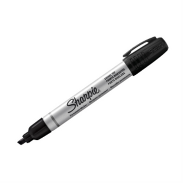 Sharpie Liquid Tip Permanent Marker, Chisel Tip, Black, 1 Count