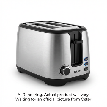 Oster 2-Slice Toaster with Extra Wide Slots, Stainless Steel