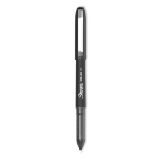 Sharpie Rollerball Pen, Needle Point (0.5 mm) Precision Pen, Black Ink, 1 Unit