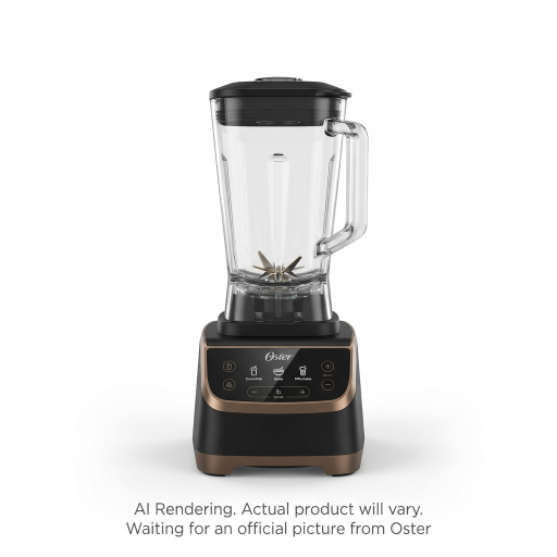 Oster Extreme Mix Blender, 1500 Watt High Speed Blender with 10-Point Blade, 8-Cup Kitchen Blender with Auto Programs