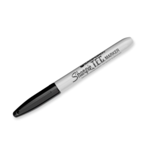Sharpie Trace Element Certified Permanent Marker, Fine Point, Black, 1 Count
