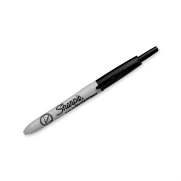 Sharpie Ret retractable Permanent Marker, Ultra Fine Point, Black, 1 Count