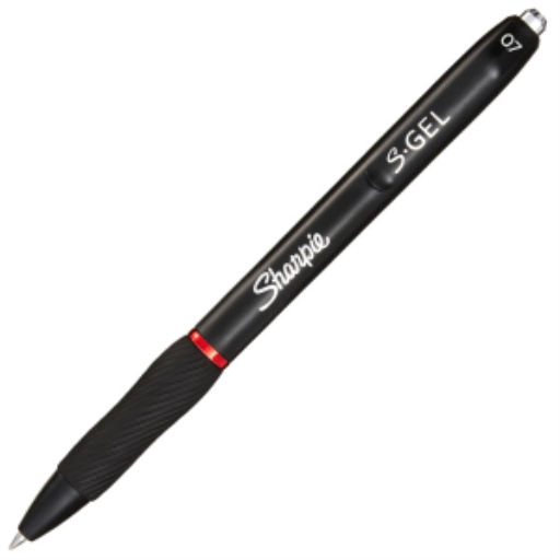 Sharpie S-Gel, Gel Pen, Medium Point (0.7 mm), Red Ink Gel Pen, 1 Unit