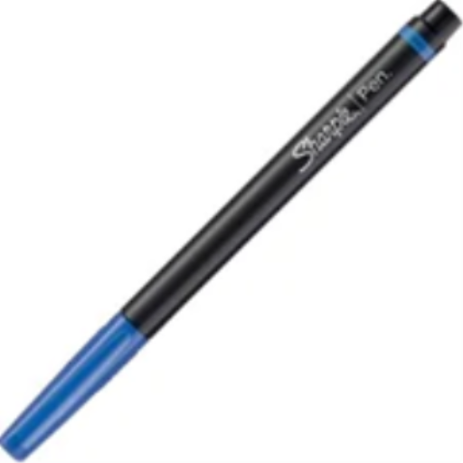 Sharpie Pen, Felt Tip, Fine Point (0.4 mm), Blue, 1 Unit