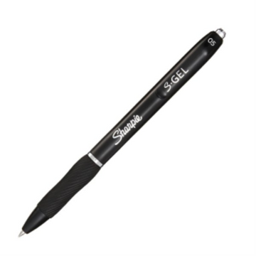 Sharpie S-Gel, Gel Pen, Fine Point (0.5 mm), Black Ink Gel Pen, 1 Unit