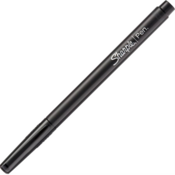 Sharpie Pen, Felt Tip, Fine Point (0.4 mm), Black, 1 Unit