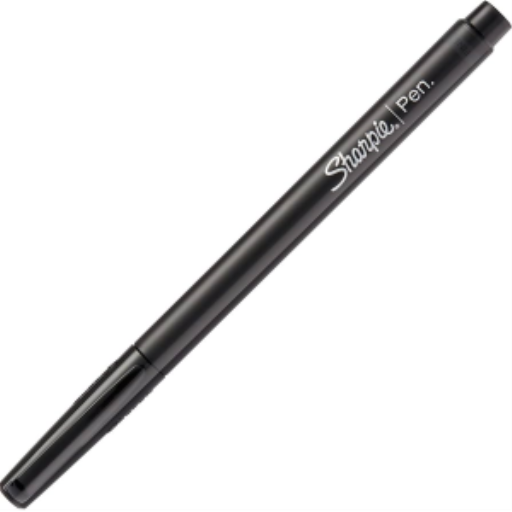 Sharpie Pen, Felt Tip, Fine Point (0.4 mm), Black, 1 Unit