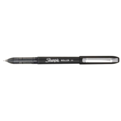 Sharpie Rollerball Pen, Needle Point (0.5 mm) Precision Pen, Black Ink, 1 Count