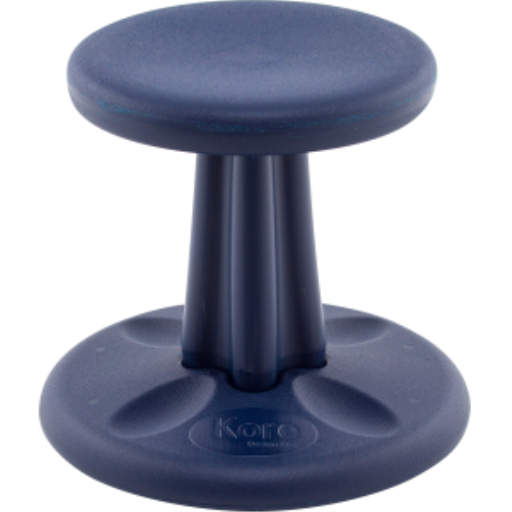 Tabouret oscillant Kore 30 cm, bleu foncé