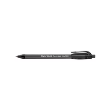 Paper Mate ComfortMate Retractable Ballpoint Pen, Fine Point (0.7 mm), Black, 1 Unit