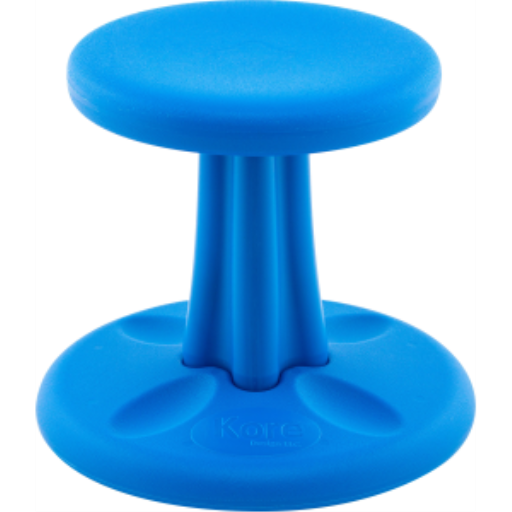 Tabouret oscillant Kore 30 cm, bleu