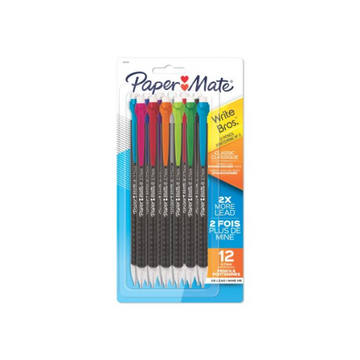 Paper Mate Mechanical Pencils, Write Bros. Classic #2 Pencil, Great for Standardized Testing, 0.7 mm, 12 Count