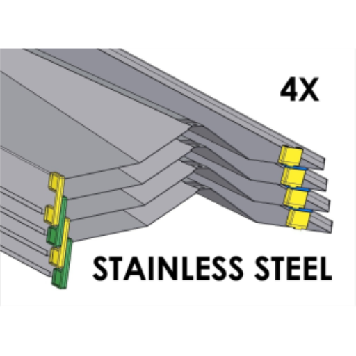 (CUSMA form attached) Rakabot Titan 4x shelves of 47 inches wide STAINLESS 304 #4