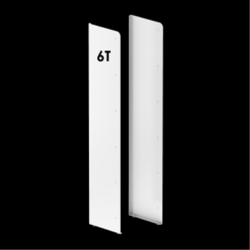 (CUSMA form attached) Rakabot Titan 6 Tier  powder coated side panel PURE WHITE