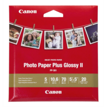 PP-301 5" x 5" Photo Paper Plus Glossy (20 sheets/pkg)