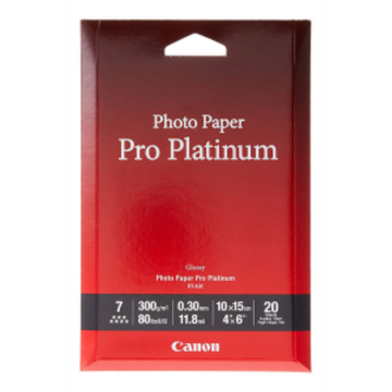 PT-101 4" x 6" Photo Paper Pro Platinum (20 sheets/pkg)