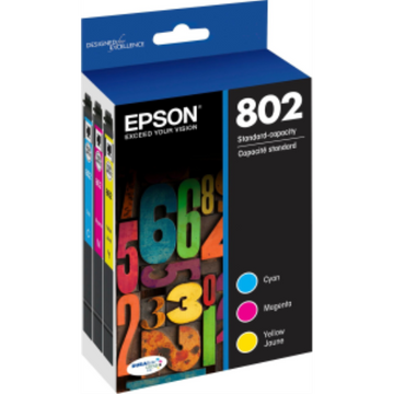 T802520S Epson 802 Color Original Ink Cartridge