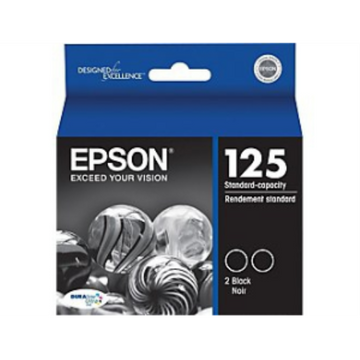 T125120D2 Epson 125 Black Original Ink Cartridge