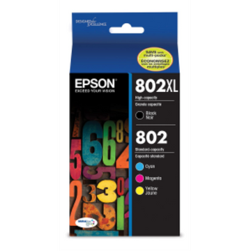 T802XL-BCS Epson 802XL HC Black and Color Original Ink Cartridge
