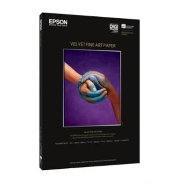 Epson Velvet Fine Art Paper (13"x19"), 20 sheetsS041