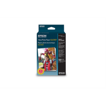Epson Value Photo Paper Glossy 4 x 6, 100 SheetsS400