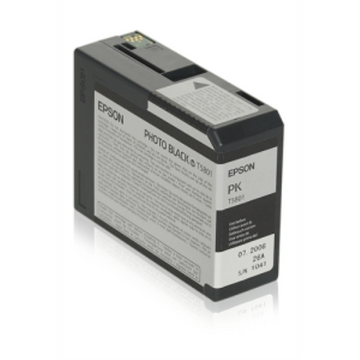 T580100 EPSON ULTRACHROME PHOTO BLACK INK 80ML, STYLUS PRO 3