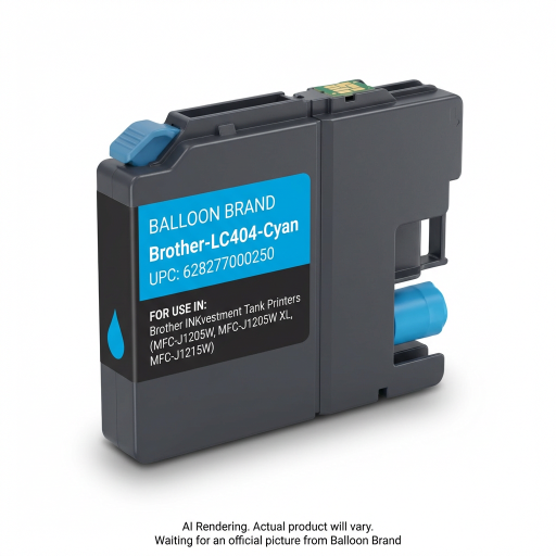 Compatible Brother LC404 Cyan ink Cartridge