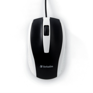 Verbatim Wired Optical Bravo Mouse - White