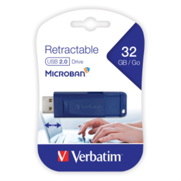 Verbatim 32GB Blue Retract USB
