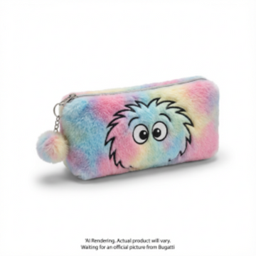Bondstreet Furry Face Pencil Case