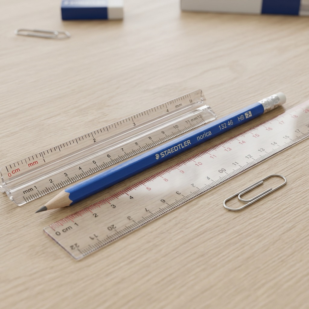 A high-resolution, centered view of the blue STAEDTLER Norica HB pencil on a pure white background.