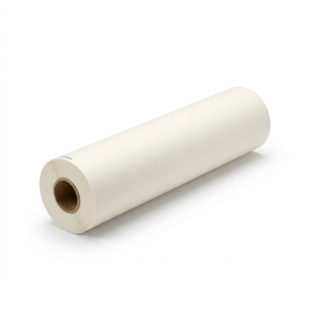 High-resolution hero shot of STAEDTLER Vellum 100% rag plain 36x5yd roll, centered on white.