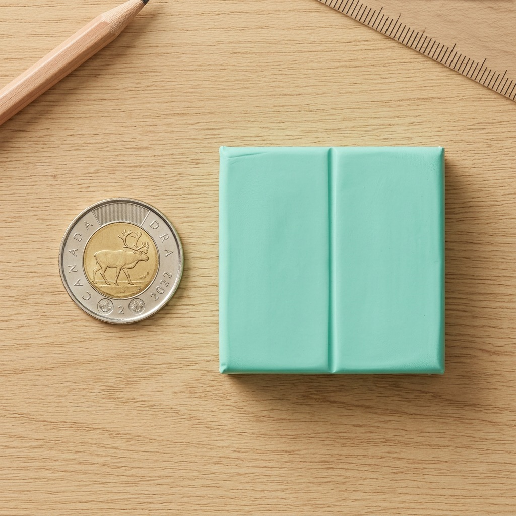 High-resolution 360-degree spin image matrix of the Staedtler FIMO Soft Peppermint modelling clay 57g (2oz) package.