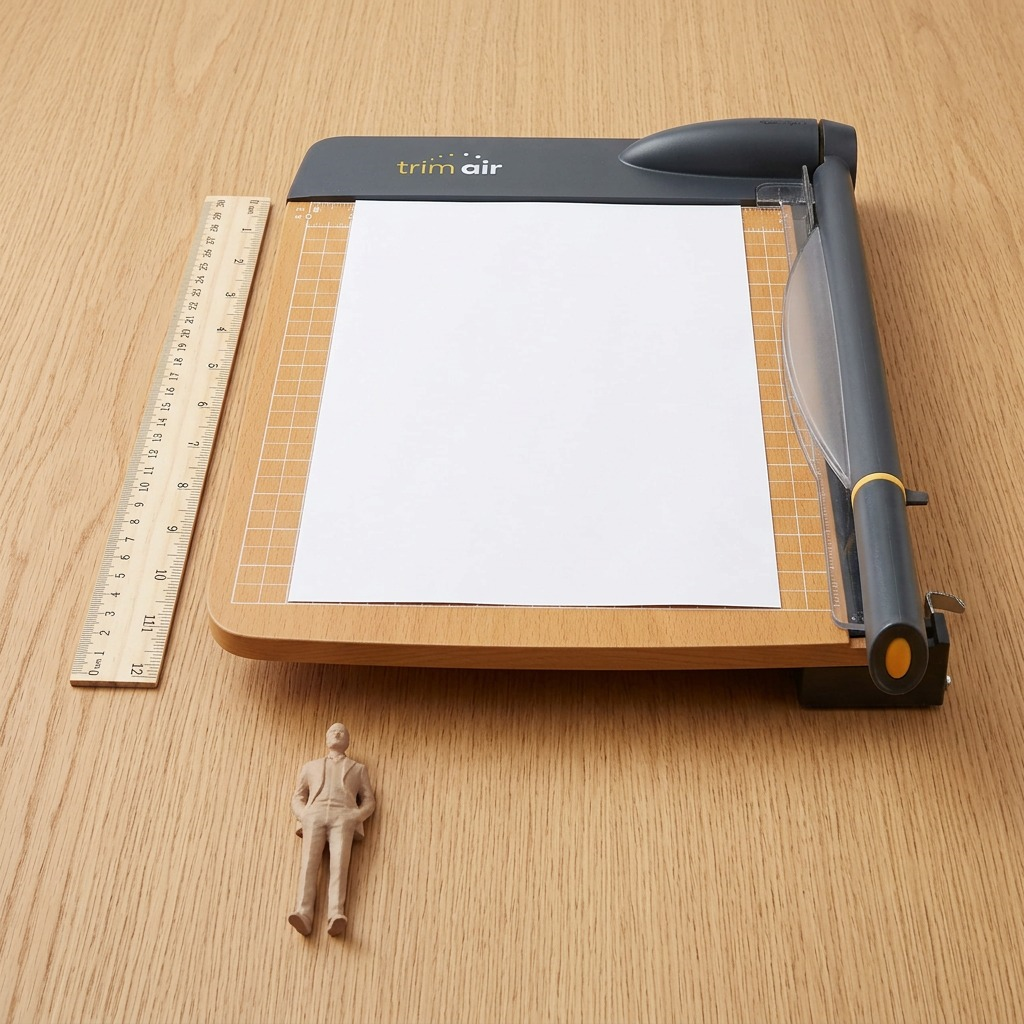 Westcott Trimair 12-inch Guillotine Paper Trimmer on a white background.