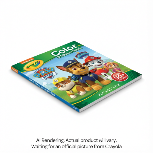 Crayola La Pat’Patrouille – Cahier à colorier de 32 pages avec autocollants