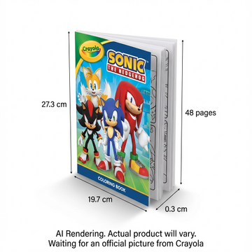 Crayola Sonic – Livre à colorier 48 pages