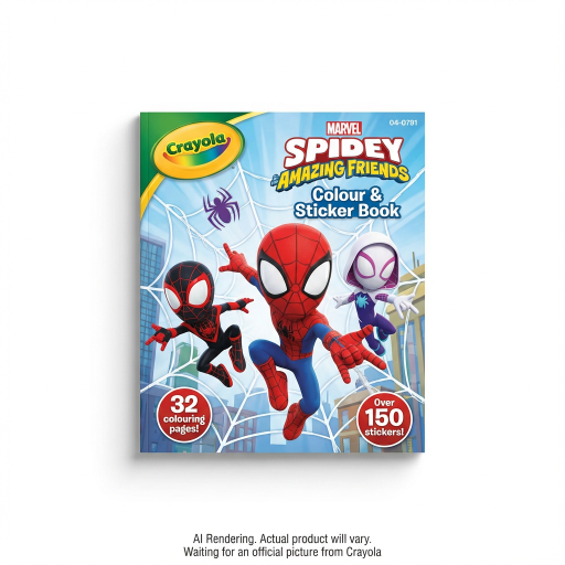Crayola Spidey et ses amis extraordinaires – Cahier de 32 pages avec autocollants