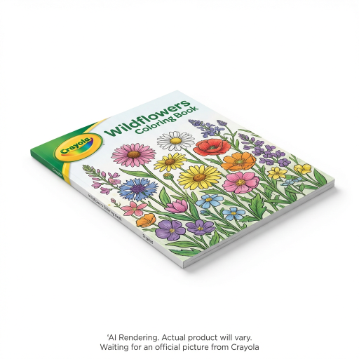 Crayola – Livre à colorier 40 pages, Fleurs sauvages
