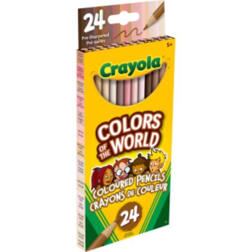 Crayola Colors of the World – 24 crayons de couleur
