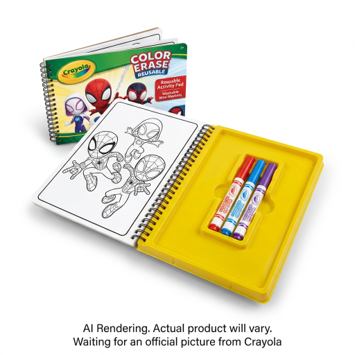 Crayola Colorie et efface – Cahier réutilisable Spidey et ses amis extraordinaires