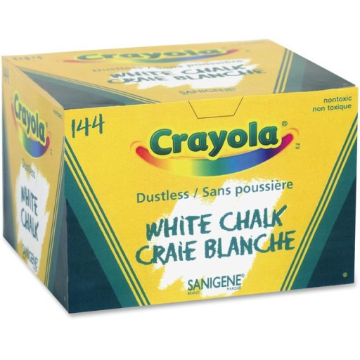 Crayola – 144 craies blanches sans poussière