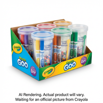 Crayola Goo – Plateau de mini contenants