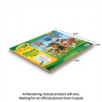 Crayola PAW Patrol – Pages géantes à colorier