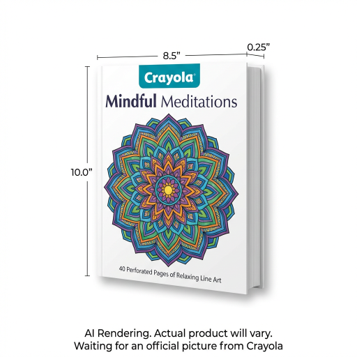Crayola – Livre à colorier 40 pages, Méditations conscientes
