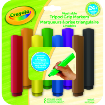 8 Washable Tripod Grip Markers