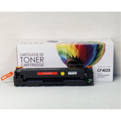 Cartouche de toner Balloon Brand CF402X compatible HP jaune – CTCF402X