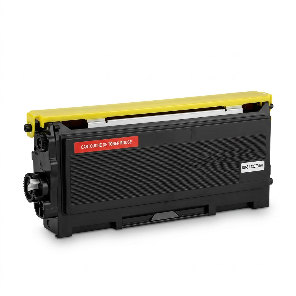 A high-resolution hero shot of the clean black toner cartridge on a pure white background.