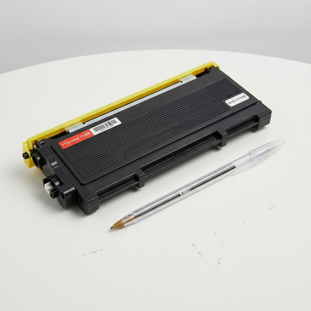 A high-resolution hero shot of the clean black toner cartridge on a pure white background.