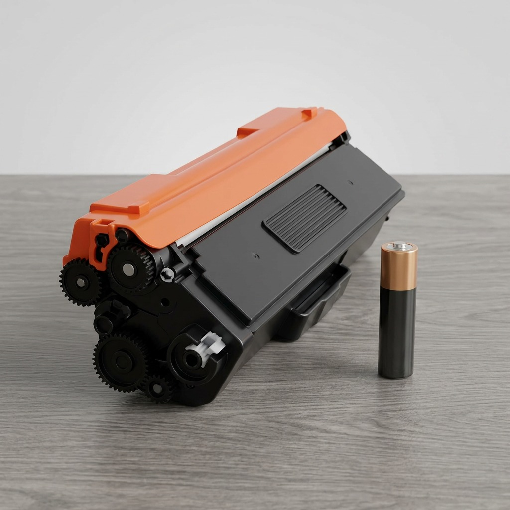 High-resolution ecommerce hero shot of the pure Balloon Brand TN436 Yellow Compatible Toner Cartridge.