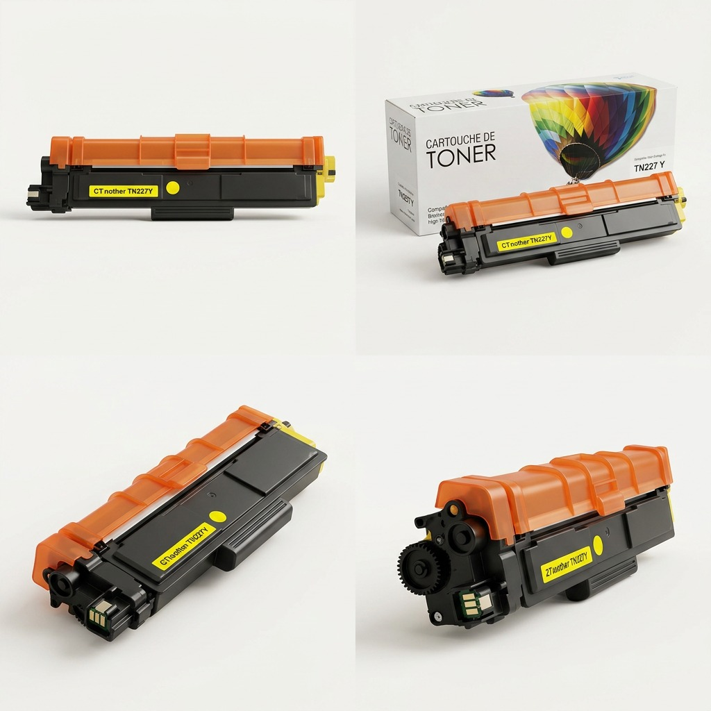 Balloon Brand – Cartouche de toner TN227Y compatible Brother jaune